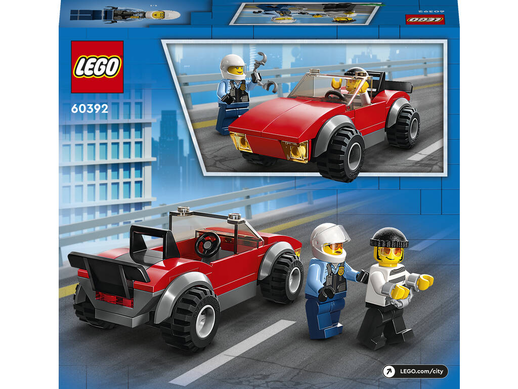 Lego City Police Moto de police et voiture de fuite 60392