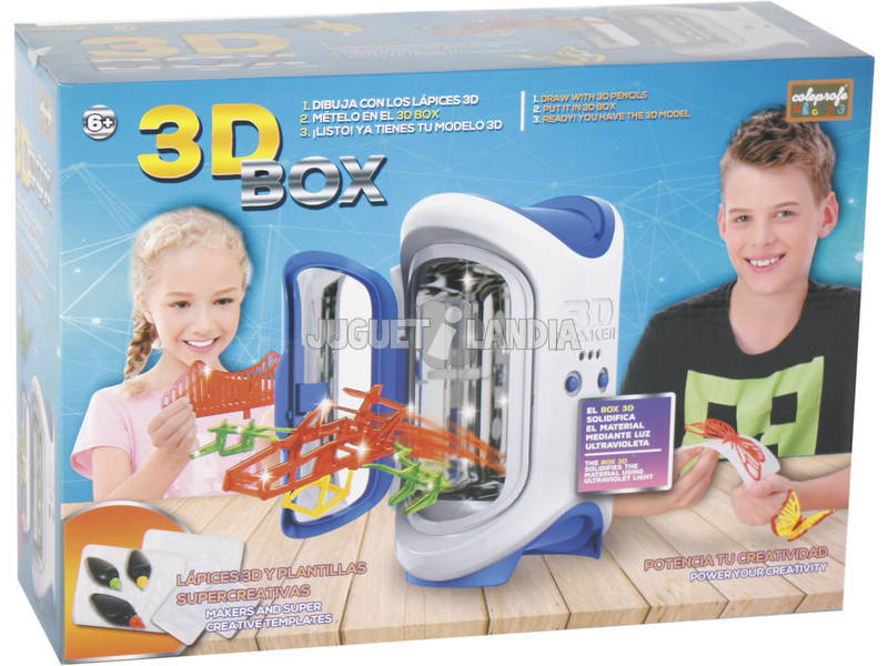 3D Box mit Zubehör 12x22x15cm