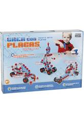 Jogo de Constru��o Cria Ve�culos Com Placas 5 Figuras em 1