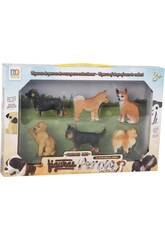 Figurines Kit Chiens de Race 6 Unités 6 cm