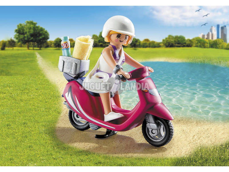 Playmobil Mujer con Scooter 9084