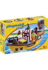 Playmobil 1,2,3 Navio Pirata 9118