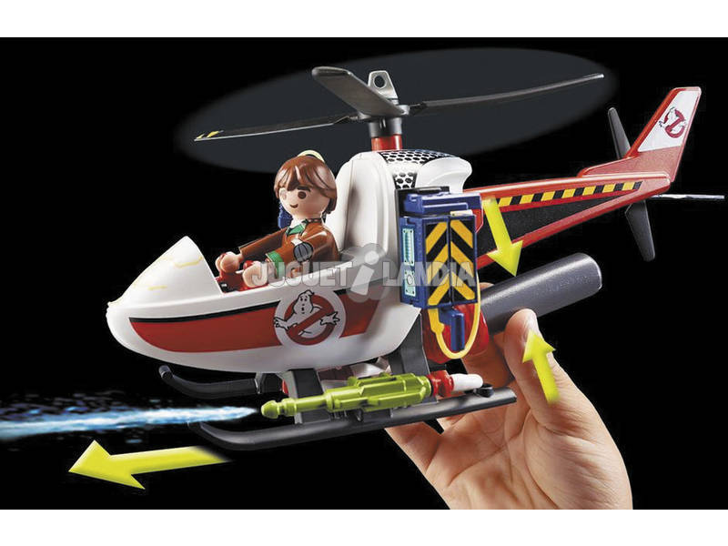 Playmobil Cazafantasmas Venkman Com Helicóptero 9385 