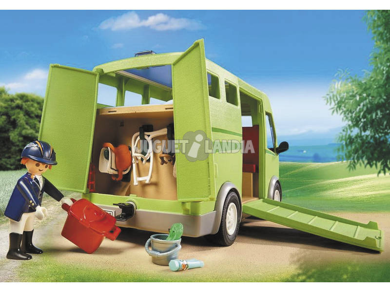 Playmobil Cavalier avec Van et Cheval 6928