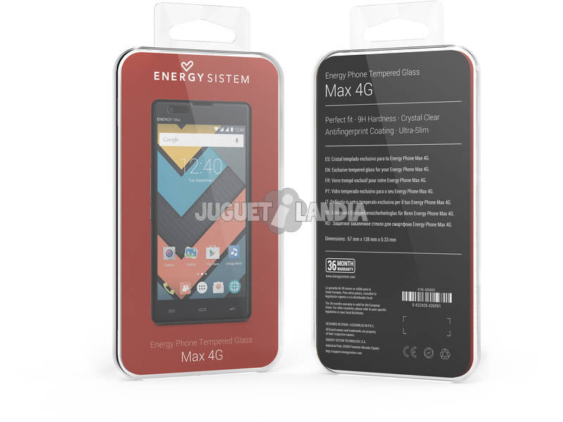 Cristal Templado Protector Phone Max 4G Energy Sistem 426591