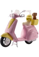 Barbie Scooter et Petit Chien Mattel FRP56