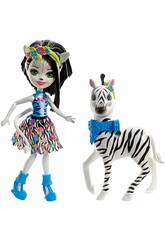 Enchantimals Mu�eca Zelena Zebra y Hoofette Mattel FKY75