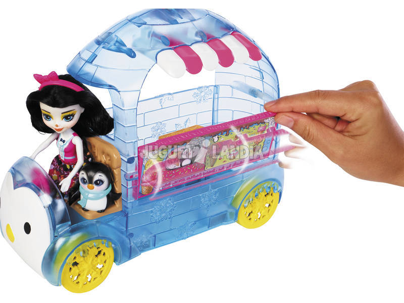 Enchantimals Camioncino dei Gelati Set Veicolo XL con Bambola Cucciolo e Accessori Mattel FKY58