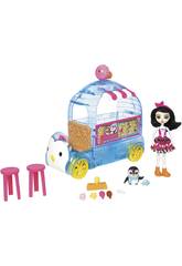 Enchantimals Camioncino dei Gelati Set Veicolo XL con Bambola Cucciolo e Accessori Mattel FKY58