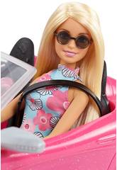 Barbie Carro Eléctrico Mattel HJV36 - Juguetilandia