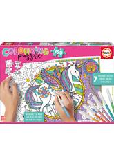 Puzzle 150 Licorne Colorier Educa 17828