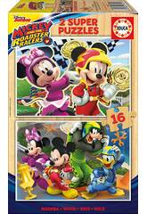 Puzzle 2x16 Mickey und Die Super Piloten Educa 17622