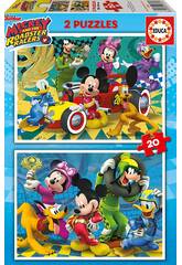 Quebra-cabeça 2x20 Mickey e Os Super Pilotos Educa 17631