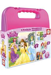 Puzzle Progresivos Princesas Disney 12-16-20-25 Educa 16508