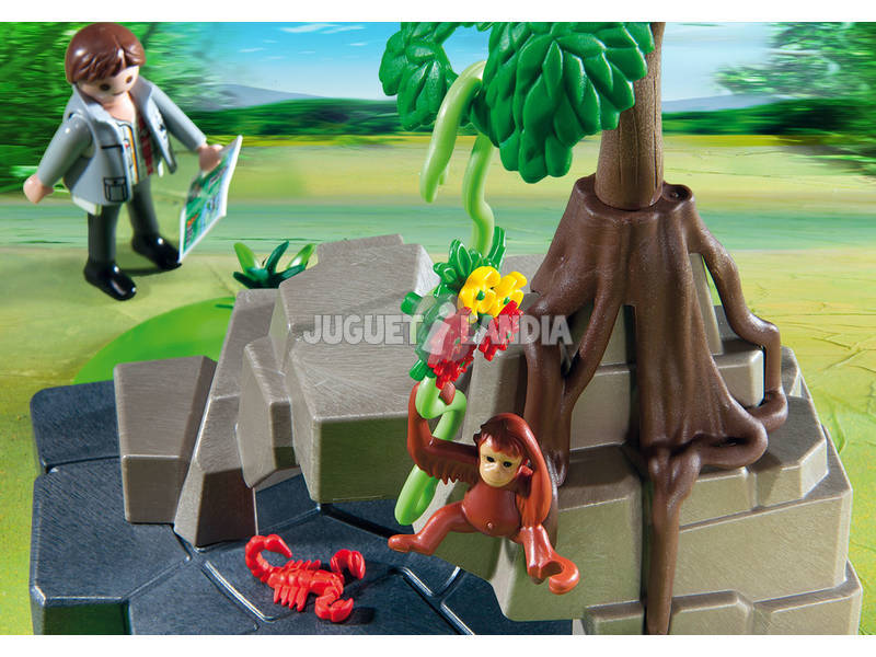  Playmobil Aanimaux de la jungle avec tout-terrain