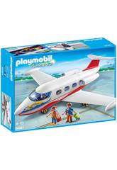 Playmobil Avion avec Pilote et Touristes