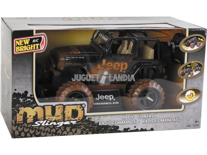 Veicolo telecomandato 1:15 Jeep Wrangler decorazione fango