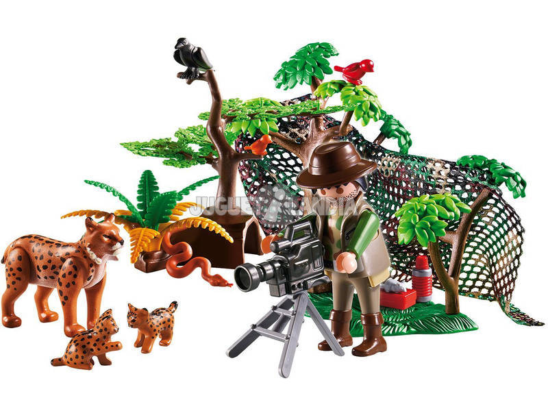 Playmobil Explorateur et Famille de Lynx