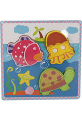 Puzzle en Bois Animaux Marins