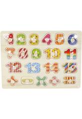 Puzzle en Bois Numéros et Signes