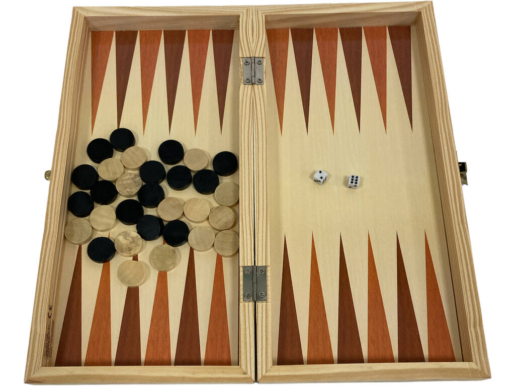 Ajedrez Madera con Backgammon