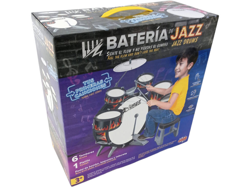 Bateria Jazz 5 Tambores e Pratos 