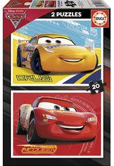 Puzzle 2X20 Cars 28x20 cm EDUCA 17176