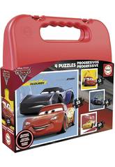 Puzzle Maleta Progresivos Cars Educa 17175