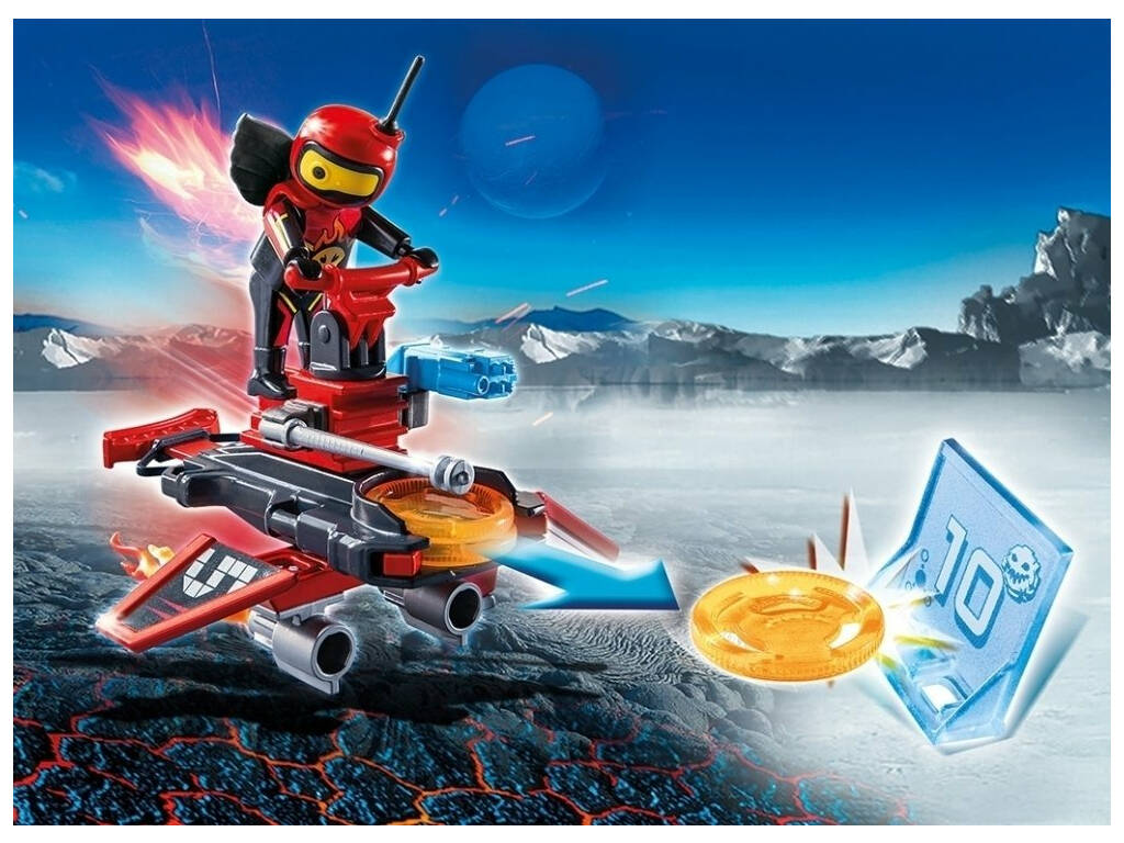 Playmobil Fire-Robot con Space-Jet Lanciadischi 6835