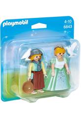  Playmobil Duopack Princessa e Contadino 6843