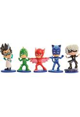 Pacote de 5 Figuras PJ M�scara 9cm Bandai 24580