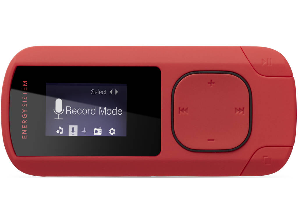 Energy MP3 Clip Corallo 8GB Radio FM e MicroSD