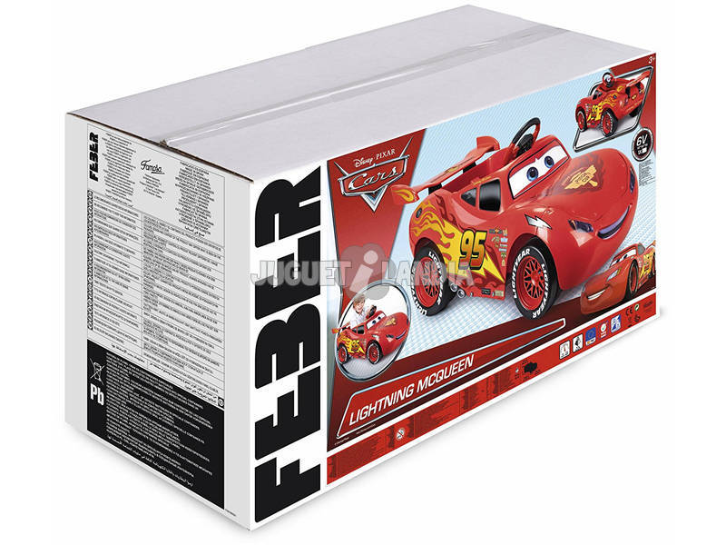 Coche batería Feber Cars Lightning McQueen II 6V — Playfunstore