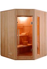 Sauna Tradicional Zen -4.5 Kw - 3 Plazas Angular Poolstar SN-ZEN-3C 
