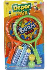 Raquete 32xx18 cm. Boom Boom 2 em 1