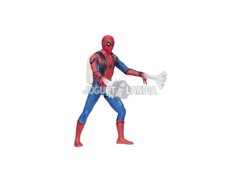 Spiderman Web City Lança Teias 15 cm.