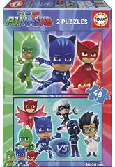 Puzzle PJ Masks 2X48 Educa 17275