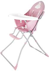 Chaise Haute Cuore Baby Ours Rose