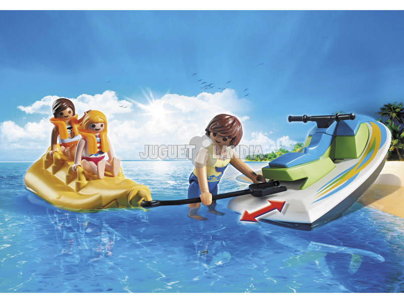 Playmobil Vacanciers avec Scooter des Mers et Banane 6980
