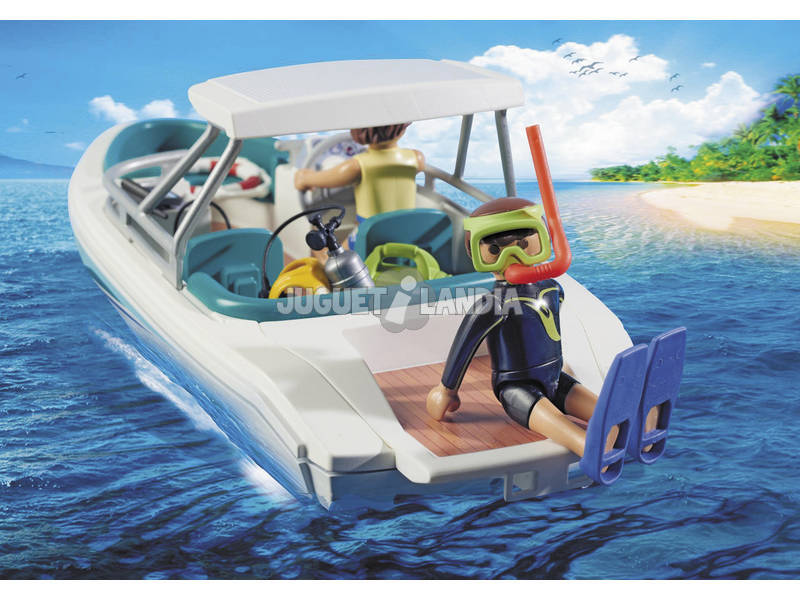  Playmobil Sub con motoscafo e delfini 6981