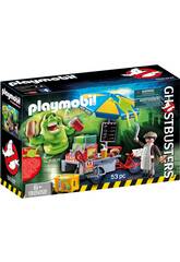 Playmobil Slimmer contra Stand the Hot Dog Ghostbusters 9222