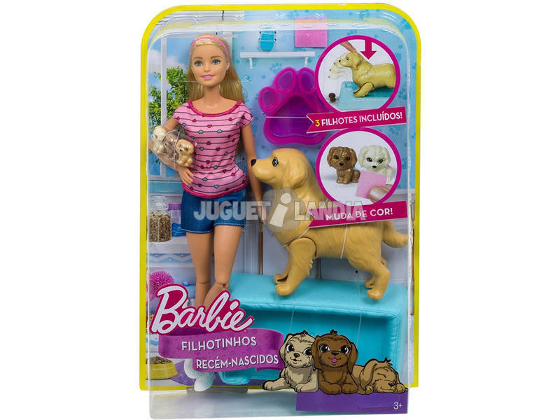 Barbie Newborn Pups Barbie e i suoi cuccioli Mattel FDD43