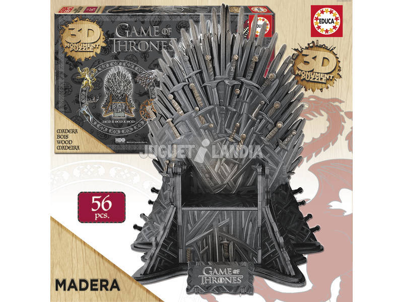 Puzzle 3D Monument Game of Thrones il Trono di Spade