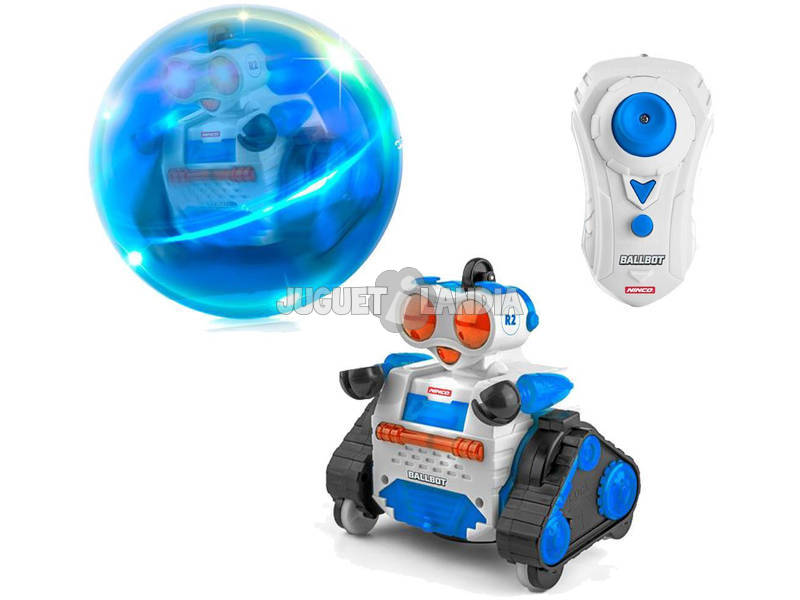 Radio Control Robot Ballbot 2 en 1 2.4GHz 13x17x7cm Ninco NT10042