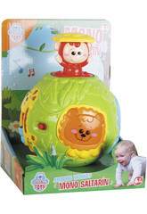 Ballon Activités avec Singe Sauteur Lumières et Sons 13 cm Diamètre