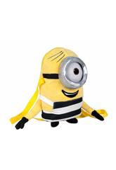 Zaino Peluche a Tracolla Minions 21x16 cm Famosa 760015632