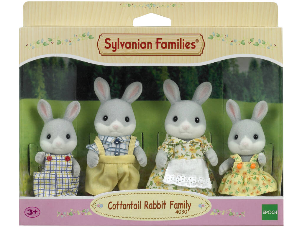 Sylvanian Families Famiglia di Coniglietti grigi Epoch 4030