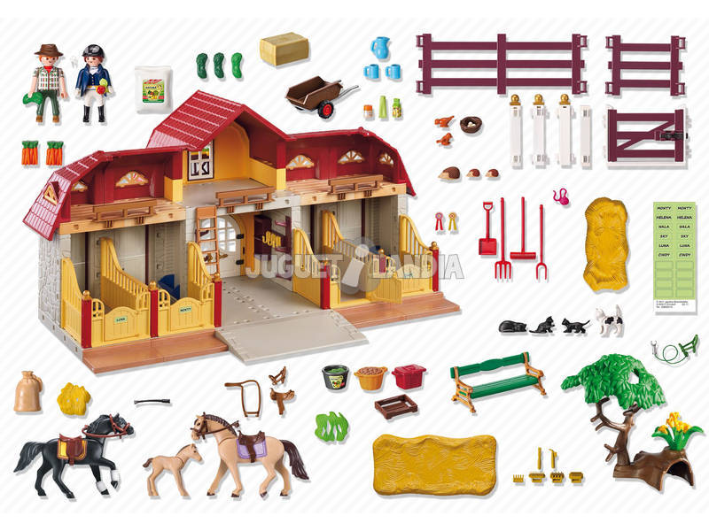 Playmobil Farm von Ponys mit Stall