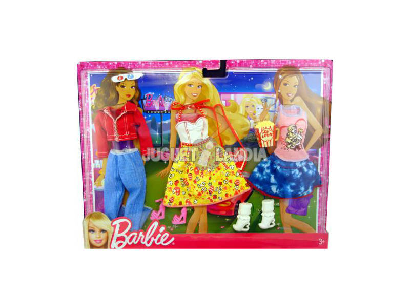 Barbie vestidos pack moda fiesta