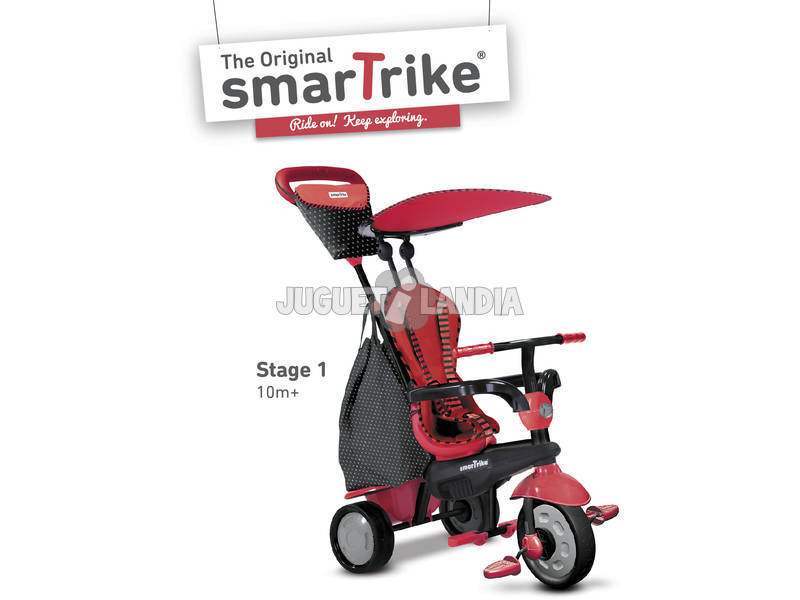 Tricycle Smart Trike Glow 4 en 1 Rouge